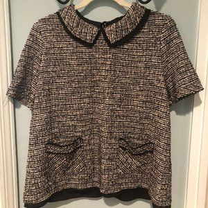 Anthropologie Tweed Top
